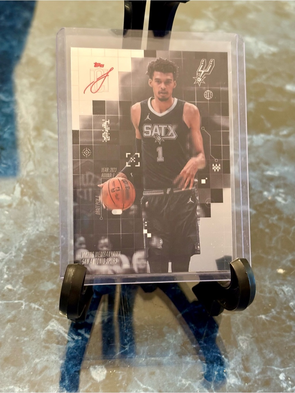 Victor Wembanyama Topps Class Signature After Image Card San Antonio Spurs